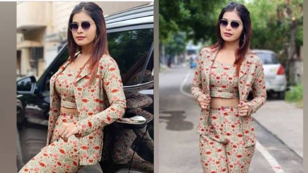 கலக்கும் அன்னநடை...எட்டிப்பார்க்கும் சின்ன இடை..கலக்கும் தர்ஷா ...கதிகலங்கும் ரசிகர்கள்