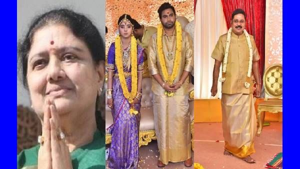 சான்ஸே இல்லை.. அதிமுக கொடியோடு சசிகலா என்ட்ரி.. நிர்வாகிகள் குஷி.. தினகரன் மகள் திருமணத்தில் அசத்தல்