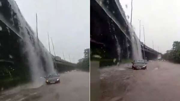 என்னாது டெல்லியிலும் ஒரு நயாகரா நீர் வீழ்ச்சியா?.. வைரலாகும் வீடியோ