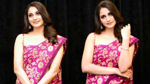 பார்க்கும்போதே பத்திக்க போகுது...லாஸ்லியாவின் ஸ்லீவ்லெஸ் புடவையில் லாஸான ரசிகர்கள்