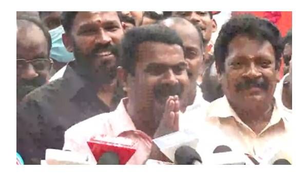 கையெடுத்து கும்பிட்ட சீமான்- அய்யா சாமீகளா! கிறிஸ்தவர், முஸ்லிம்களை தாய்மதம் திரும்ப சொல்லவே இல்லை!