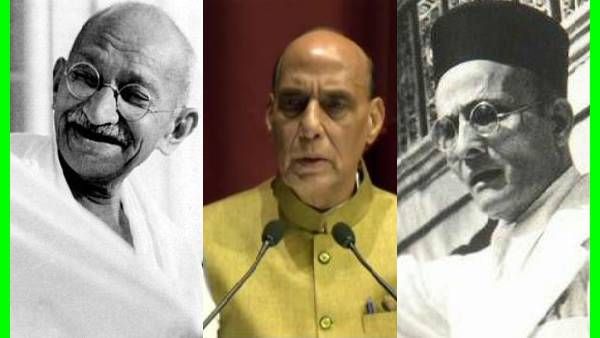 பரபரப்பு பேச்சு.. சாவர்க்கரை மன்னிப்பு கடிதம் எழுத சொன்னதே காந்திதான்: மத்திய அமைச்சர் ராஜ்நாத் சிங்