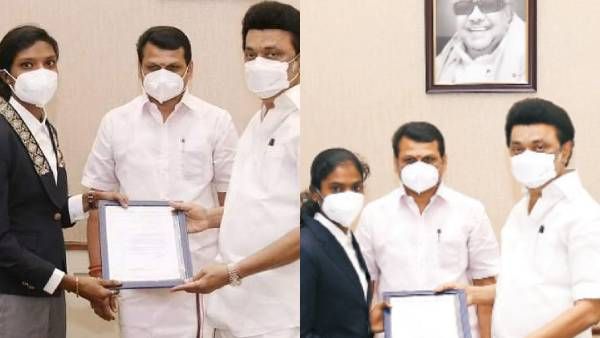 ஒலிம்பிக் போட்டியில் பங்கேற்ற சுபா, தனலட்சுமிக்கு அரசு வேலை - பணி நியமன ஆணை அளித்த முதல்வர்