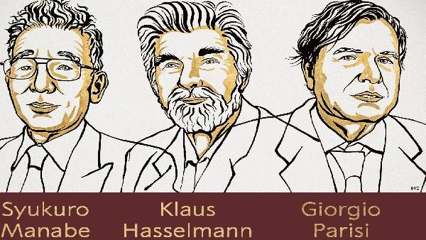 பருவநிலை மாற்றம் பற்றிய ஆய்வு.. இயற்பியலுக்கான நோபல் பரிசு 3 விஞ்ஞானிகளுக்கு அறிவிப்பு