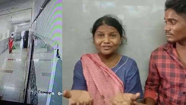 கட்டைப் பையுடன் வெளியே போன மர்மப் பெண்.. அரசு மருத்துவமனையில் ஷாக்.. பகீர் சிசிடிவி காட்சி