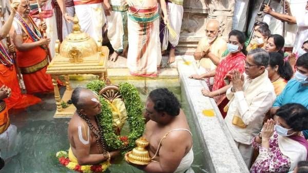 திருப்பதி பிரம்மோற்சவம்: சக்கரத்தாழ்வார் தீர்த்தவாரியுடன் நிறைவு