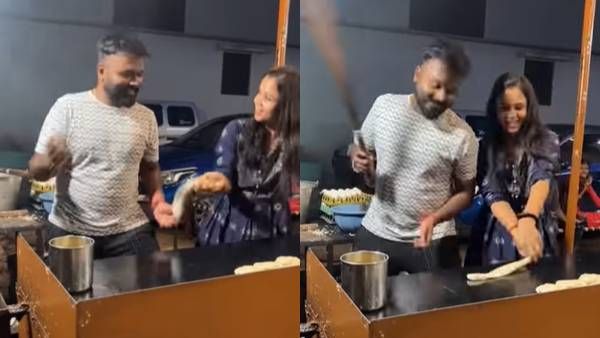 மணிமேகலை மாவை லாவகமாக வீசுவதும்...ஹாசன் அசால்ட்டாக அடுப்பில் போடுவதும்.. கலாய்க்கும் ரசிகர்கள்