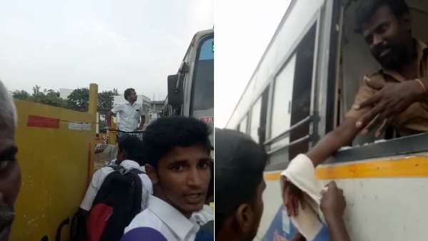 வழிவிடாத அரசுப் பேருந்து.. முந்திச் சென்ற கார்.. டிரைவரை சரமாரியாக தாக்கிய மர்ம கும்பல்