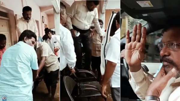 பிடிச்சுக்குங்கண்ணே.. திருமாவளவனுக்கு வந்த சோதனை.. சேர்லயே செம ஜம்ப்.. தாங்கிய சிறுத்தைகள்.. வீடியோ