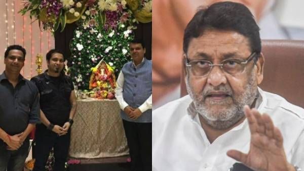 மகா. மாஜி முதல்வர் பட்னாவிஸுக்கு போதை பொருள் கடத்தல் கும்பலுடன் தொடர்பு: அமைச்சர் நவாப் மாலிக் பகீர்