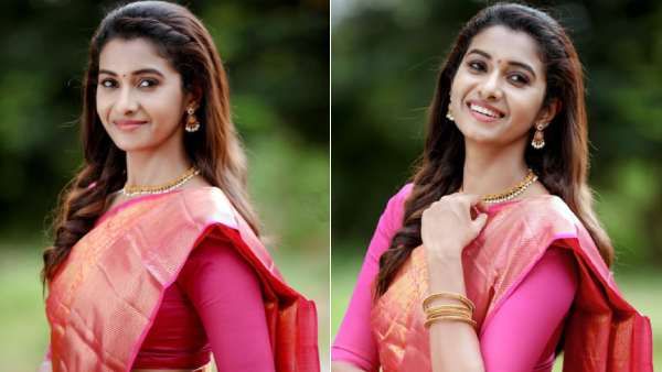 பட்டுச்சேலையில் மேரேஜ் போஸ் கொடுத்த பிரியா... சொக்கிப் போன ரசிகர்கள்