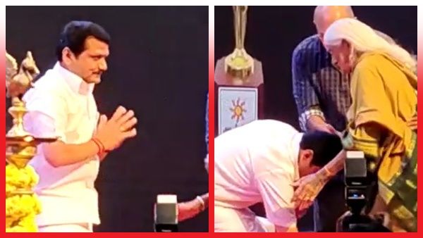 'ஆசிர்வாதம் பண்ணுங்க அம்மா..' திடீரென பாப்பம்மாள் காலில் விழுந்த அமைச்சர் செந்தில் பாலாஜி.. வைரல்!