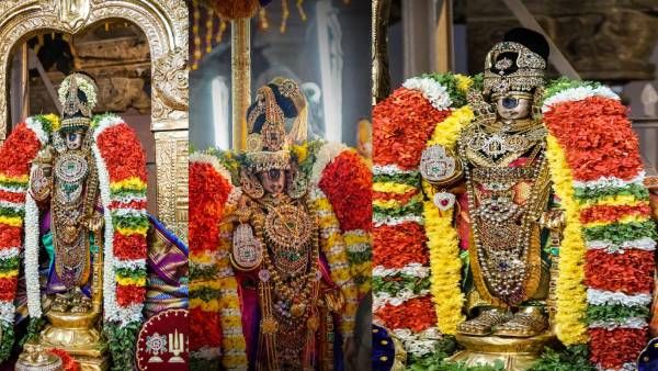 ஸ்ரீரங்கம் பகல்பத்து 5ஆம் நாள்: ரத்தின பாண்டியன் கொண்டை அலங்காரத்தில் அருள்பாலித்த நம்பெருமாள்