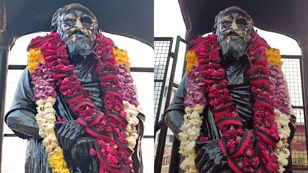 பொன்னேரி பேருந்து நிலையம் அருகே பெரியார் சிலை சேதம்.. ஒருவர் சரண்