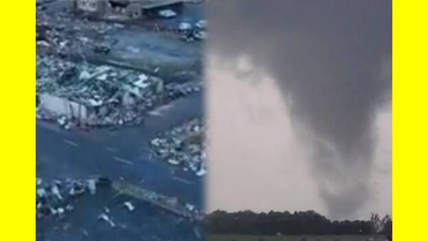 திடீர் திடீர்னு வந்த சூறாவளி..ஒரே நாளில் 6 மாகாணங்களில் வீசிய கடும்புயல்..அமெரிக்காவில் 110 பேர் பலி