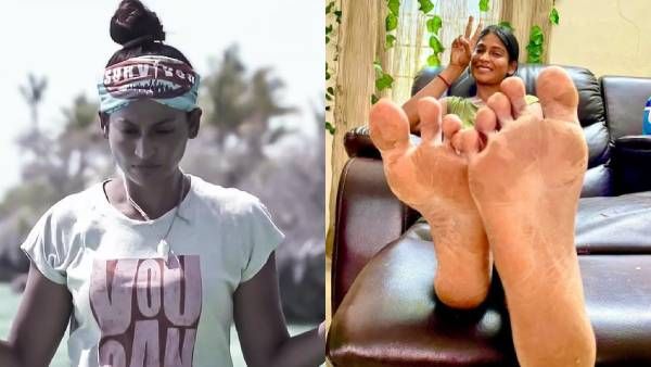 கடந்து வந்தது எளிமையானது அல்ல...கால் பாதத்தை காட்டி தத்துவம் சொன்ன விஜி