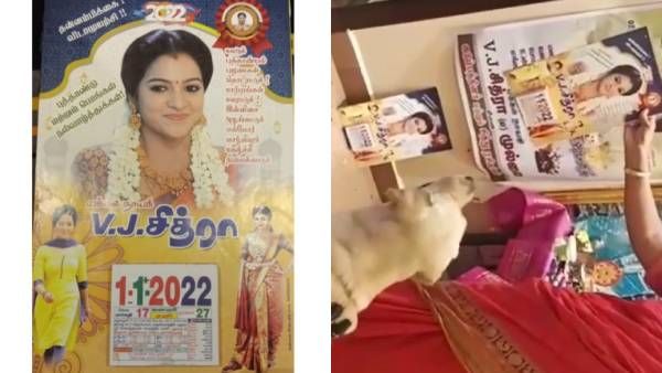 பார்ப்பவர்களை கண்கலங்க வைக்கும் விஜே சித்ராவின் நாய் செய்த செயல்...பீல் பண்ணும் ரசிகர்கள்