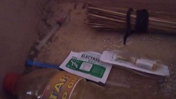 கோவை விளையாட்டு மைதானத்தில் குவிந்து கிடந்த வலி நிவாரணி ஊசிகள்