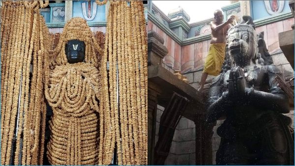 தன்வந்திரி பீடத்தில் அனுமன் ஜெயந்தி: நாமக்கல் ஆஞ்சநேயருக்கு அணிவிக்க 100008 வடை மாலை தயார்