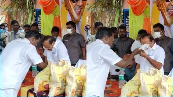 மனைவியை இழந்த துக்கம்.. உணர்ச்சிவசப்பட்டு மேடையிலேயே தேம்பி அழுத அமைச்சர்.. பொங்கல் விழாவில் சோகம்!