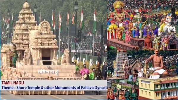 கோவில் கோபுரம்! கடவுள் சிலை! இதற்குமுன் அனுமதிக்கப்பட்ட தமிழ்நாடு அலங்கார ஊர்திகள் என்னென்ன தெரியுமா