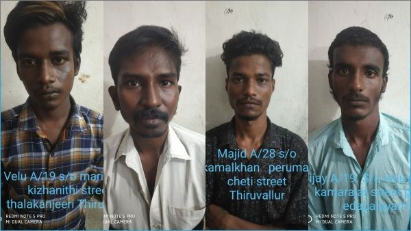 உங்களால் எங்களுக்கு வேலை கிடக்கலை.. ஆத்திரத்தில் வடமாநில இளைஞரை கத்தியால் வெட்டிய 4 பேர் கைது