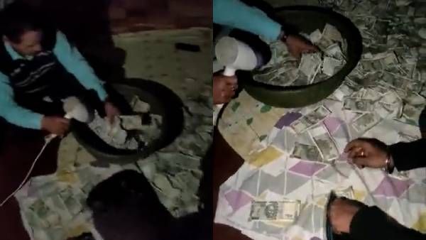 வாட்டர் டேங்கா இல்ல பண டேங்கா? குவியல் குவியலாக 500 ரூபாய் நோட்டுகள்.. மிரண்டுபோன அதிகாரிகள் 
