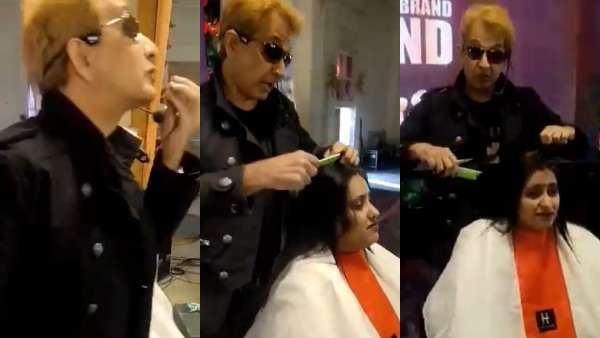 பெண்ணின் தலையில் எச்சில் துப்பிய சிகை அலங்கார நிபுணர்.. கைது செய்யணும்.. இந்து அமைப்பினர் போர்க்கொடி