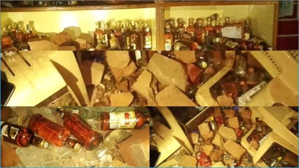 'எவ்வளவு சொல்லியும் கேட்கல'... தனியார் மதுபான கூடத்தை சல்லி, சல்லியாக நொறுக்கிய மக்கள்.. பரபரப்பு!
