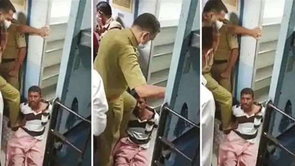 ஷூ காலால் நெஞ்சிலேயே ஒரே மிதி.. துடித்து போன பயணி.. முதல்வர் வரை சென்ற இன்ஸ்பெக்டரின் அட்டகாசம்