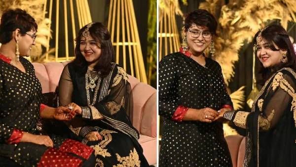 லெஸ்பியன்.. உறவினர்கள் சூழ மோதிரம் மாற்றி கரம்பிடித்த 2 பெண் டாக்டர்கள்.. நெகிழ்ச்சியான காதல் கதை!