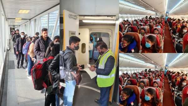 ரூமேனியாவிலிருந்து 5 தமிழர்கள் உள்பட 219 இந்தியர்களுடன் மும்பை புறப்பட்ட முதல் மீட்பு விமானம் 