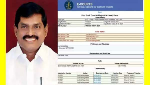 திமுக எம்எல்ஏவிற்கு பிடிவாரண்ட்.. கரூர் கோர்ட் அதிரடி.. குளித்தலை மாணிக்கம் கைதாகிறாரா?