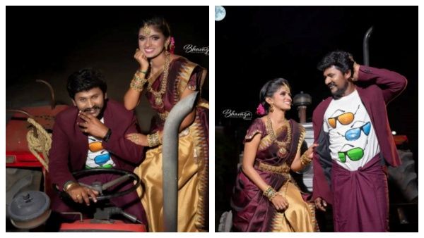 டிராக்டரில் விதவிதமான கெட்டப்பில் ராஜலட்சுமி-செந்தில்.. இந்த மாதிரி மாறுவதற்கு இதுதான் காரணமாம்