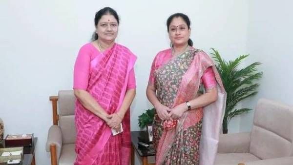 சென்னையில் சசிகலாவுடன், பாஜகவின் விஜயசாந்தி திடீர் சந்திப்பு.. என்ன காரணம்?.. பரபர தகவல்!