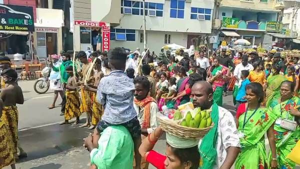 மலைத் தேனும் தினை மாவும்... பழனி மலை முருகனுக்கு ஆட்டம் பாட்டத்துடன் சீர் வரிசை அமர்க்களம்