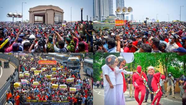 இலங்கை: கொழும்பில் இன்றும் கோத்தபாய பதவி விலக கோரி போராட்டம்- அதிபர் அலுவலகத்தில் நுழைய முயற்சி!