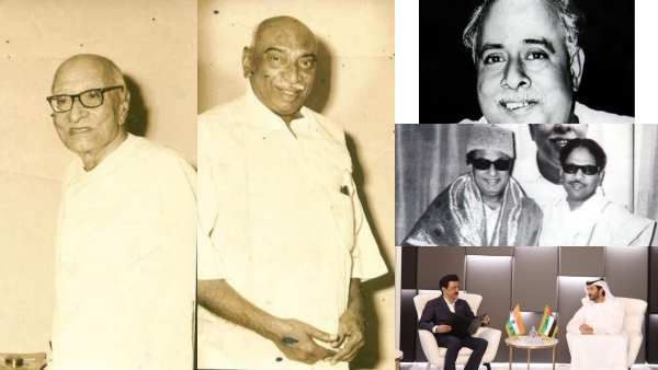 ஸ்டைலா கெத்தா.. அண்ணா முதல் ஸ்டாலின் வரை... வெளிநாட்டு பயணமும் கோட் ஷூட்டும்