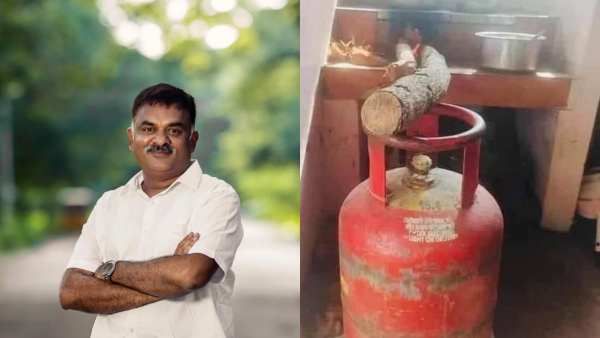 சிலிண்டரை இப்படியெல்லாமா பயன்படுத்துவாங்க?.. திமுக பிரமுகர் போட்ட போட்டோ.. 