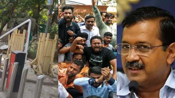 கெஜ்ரிவால் வீடு மீது பாஜகவினர் தாக்குதல்.. காஷ்மீர் பைல்ஸ் கருத்தையடுத்து வன்முறை.. 70 பேர் கைது