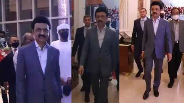 ஸ்டைலா.. கெத்தா.. துபாயில் கோட் சூட்டில் கலக்குறது யாரு தெரியுதா.. நம்ம முதல்வர்தான் இது.. வேற மாறி!