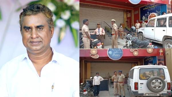 எஸ்பி வேலுமணி உறவினரின் நகைக் கடை.. ஏவிஆர் ஸ்வர்ண மஹாலில் 8 மணி நேரம் நடந்த லஞ்ச ஒழிப்புத்துறை சோதனை