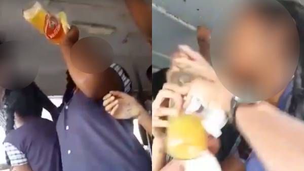 பள்ளி சீருடையில் அதுவும் பஸ்ஸுக்குள்.. மாணவிகள் செய்யும் காரியமா இது..தலையில் அடிக்கும் பெற்றோர்கள்!