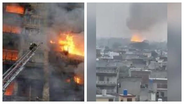 இந்தியா எல்லையில் உள்ள பாகிஸ்தான் ராணுவ தளம்.. திடீரென ஏற்பட்ட மிகப்பெரிய தீ விபத்து! பரபர சம்பவம்