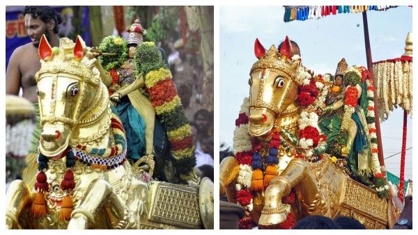 வைகையில் இறங்கும் போது கள்ளழகர் உடுத்தி வரும் பட்டுப்புடவை நிறத்தின் அர்த்தம் என்ன தெரியுமா?