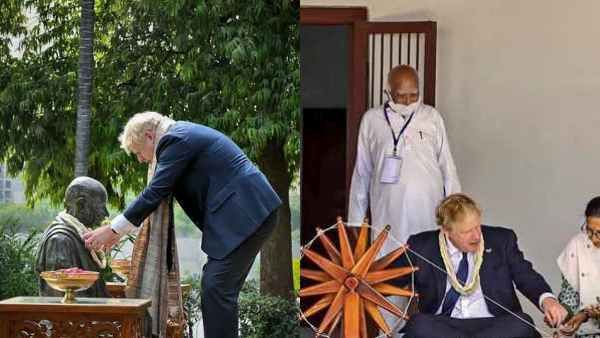 ஓ இதான் கைத்தறியா? எனக்கு கிடைச்ச பாக்கியம் - காந்தி ஆசிரமத்தில் பிரிட்டன் பிரதமர் போரிஸ் ஜான்சன் 
