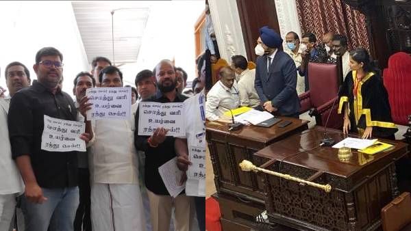 சென்னை பட்ஜெட் கூட்டம் தொடங்கிய உடனேயே.. சரசரவென வெளியே வந்த அதிமுக கவுன்சிலர்கள்..ஓ இதுதான் காரணமா