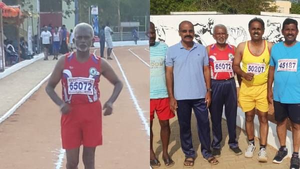 மதுரையில் 5 கி.மீ. நடைப்போட்டி.. வெற்றிபெற்ற 66 வயது முதியவர்!
