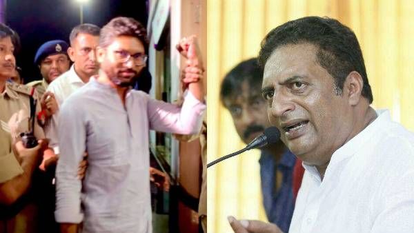 இதயத்தில் கோட்சே! உதட்டில் காந்தி! ஜிக்னேஷ் மேவானி கைதால் பாஜகவை விளாசிய பிரகாஷ் ராஜ்