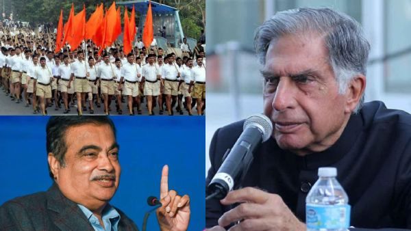 சட்டென ஆர்எஸ்எஸ் குறித்து கேட்ட டாடா... மதபாகுபாடு பார்க்காத அமைப்பு என பதிலளித்த நிதின் கட்கரி